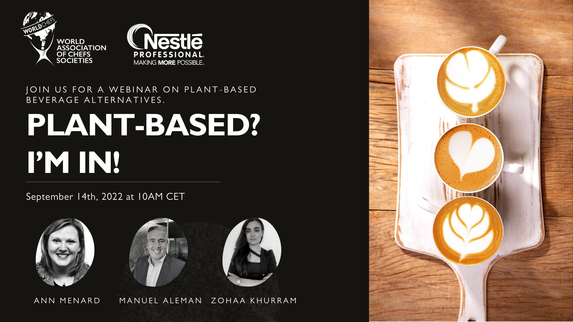 Sign up today to the upcoming “Plant-based? I'm in!" webinar