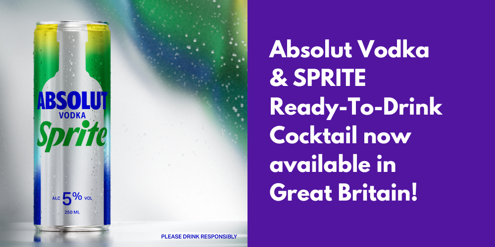 Absolut Vodka & SPRITE Ready-To-Drink Cocktail now available in Great Britain