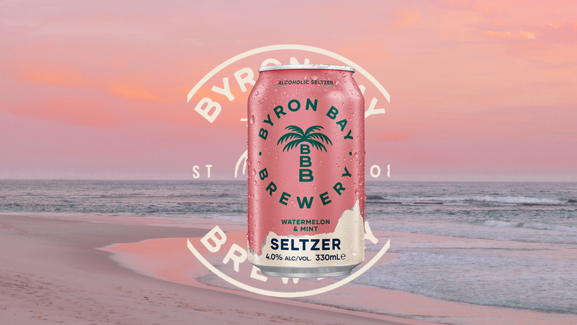 Watermelon & Mint Seltzer From Byron Bay Brewery