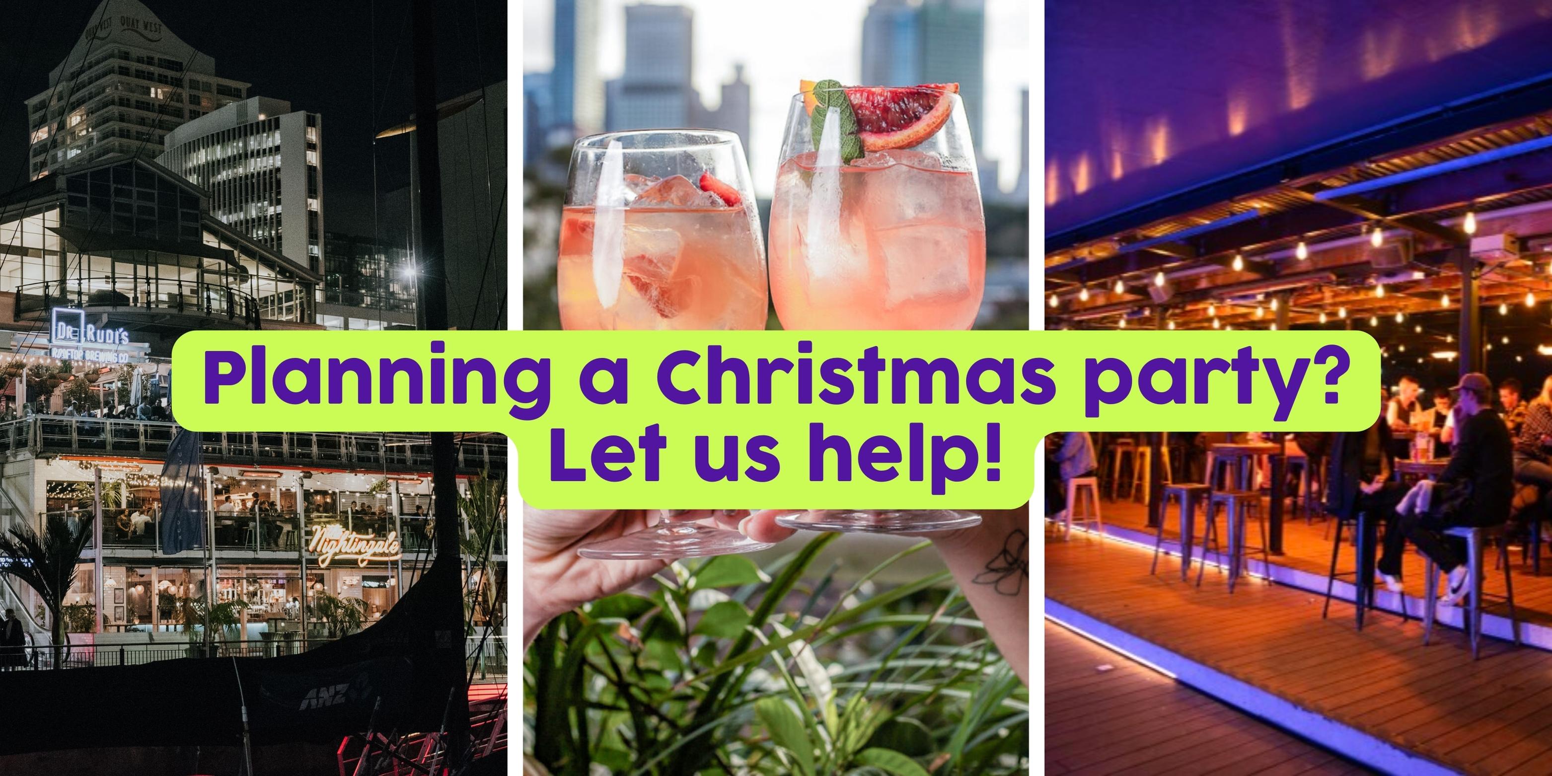 Planning a Xmas party? Let us help!