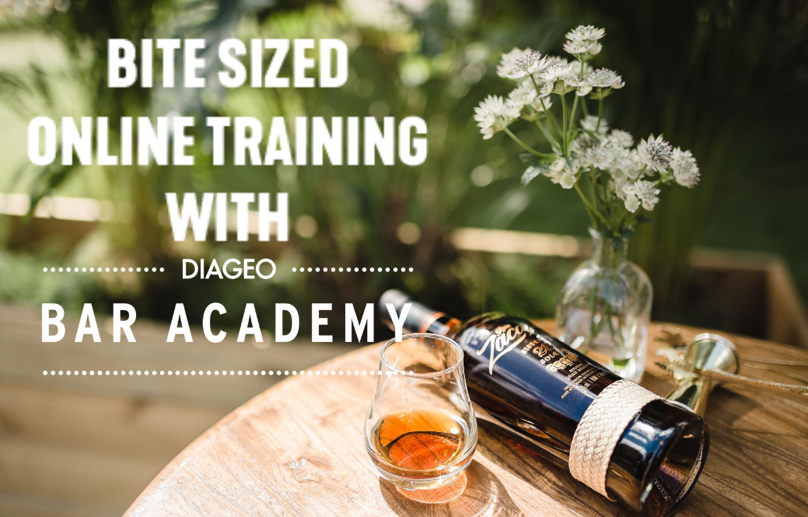 Bite size online training with Diageo Bar Academy