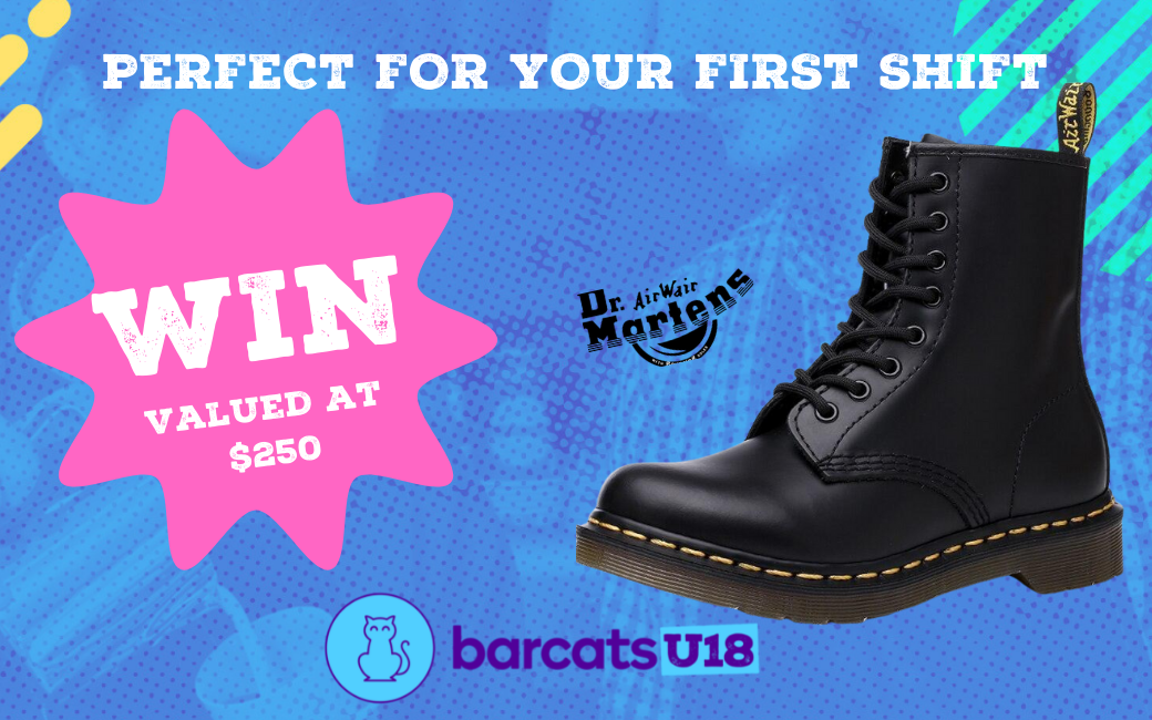 Win a pair of Doc Martens for your first shift!