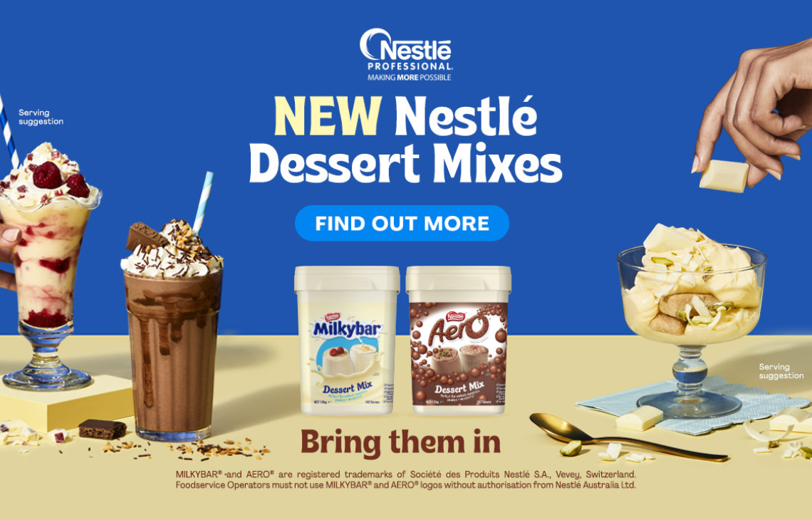 Nestlé Professional launches new Dessert Mixes Inspired by MILKYBAR® and AERO®