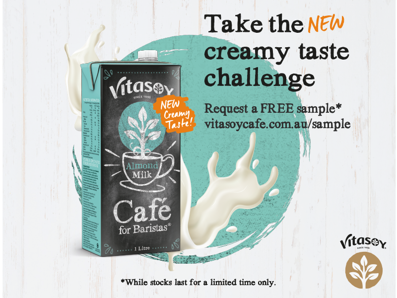 Vitasoy launches creamy new Cafe for Baristas Almond Milk formulation