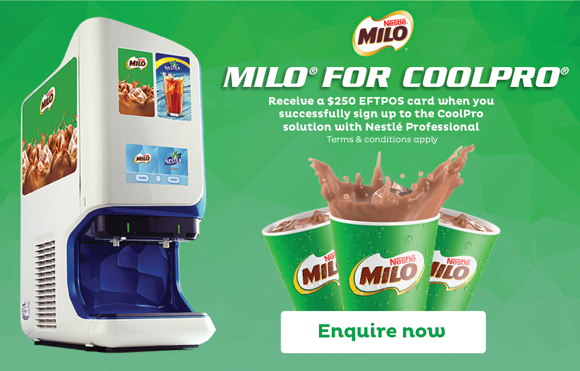 COOLPRO NOW SERVING ICED MILO®