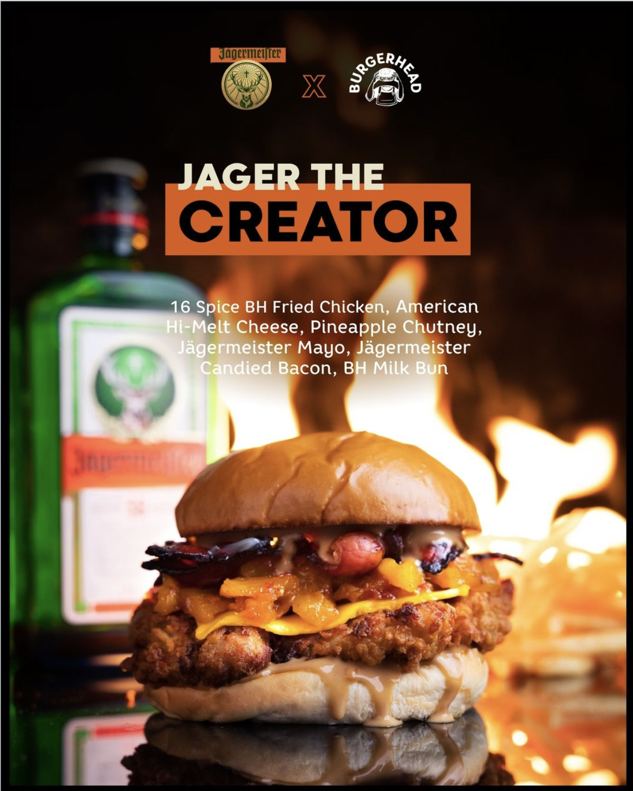 New Jägermeister x Burger Head duo