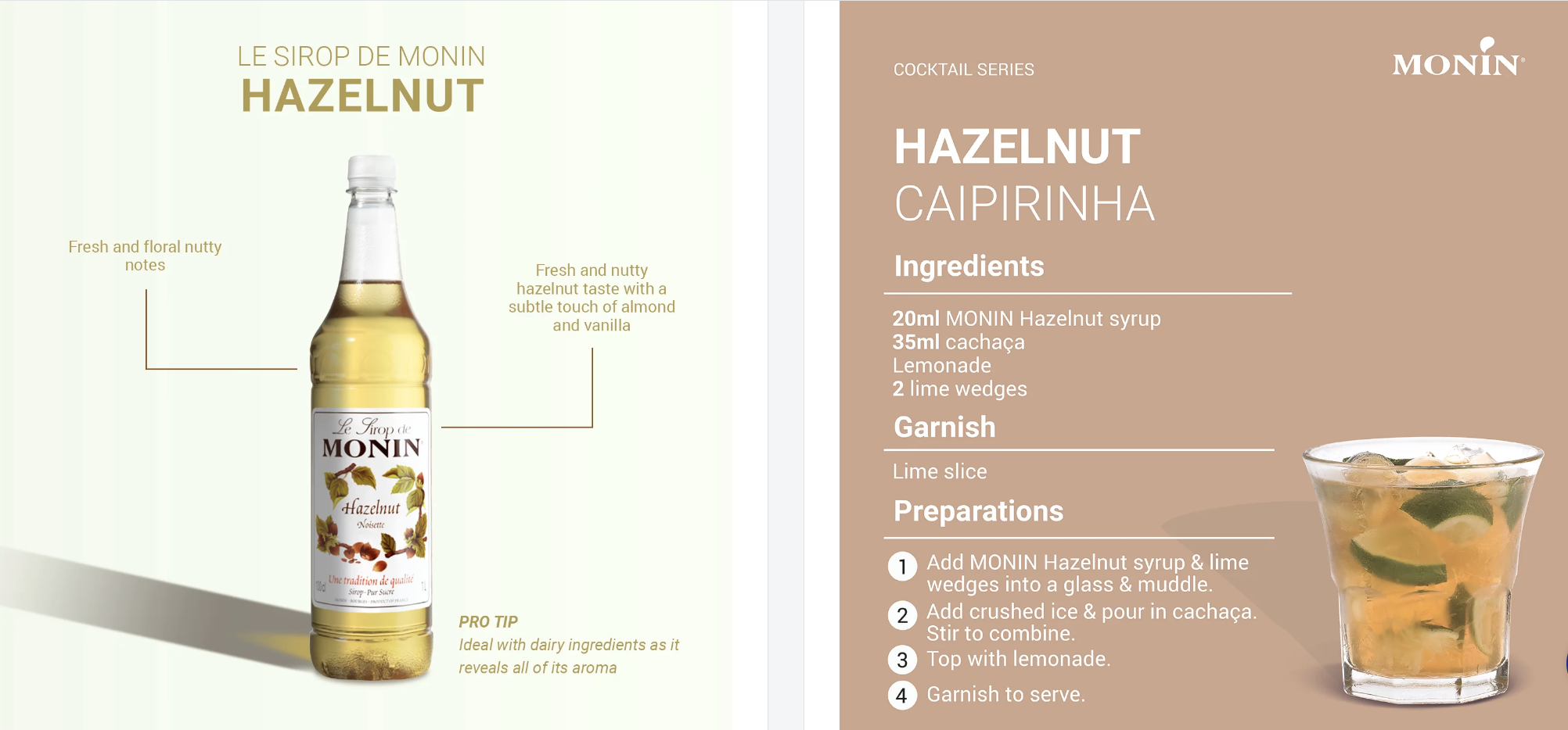 MONIN Flavour of the month - Hazelnut