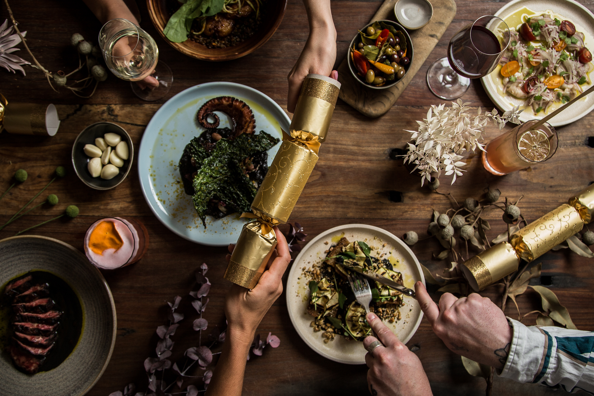Christmas in July at the Botanist