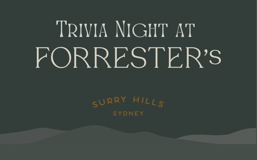 Forrester's Wednesday Night Trivia