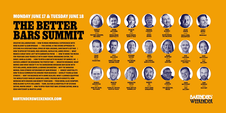 Bartenders' Weekender - The Better Bars Summit